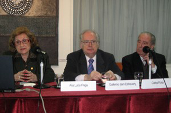 Ana Lucía Frega, Guillermo Jaim Etcheverry y Carlos Floria